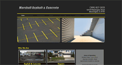 Desktop Screenshot of marshallasphalt.com